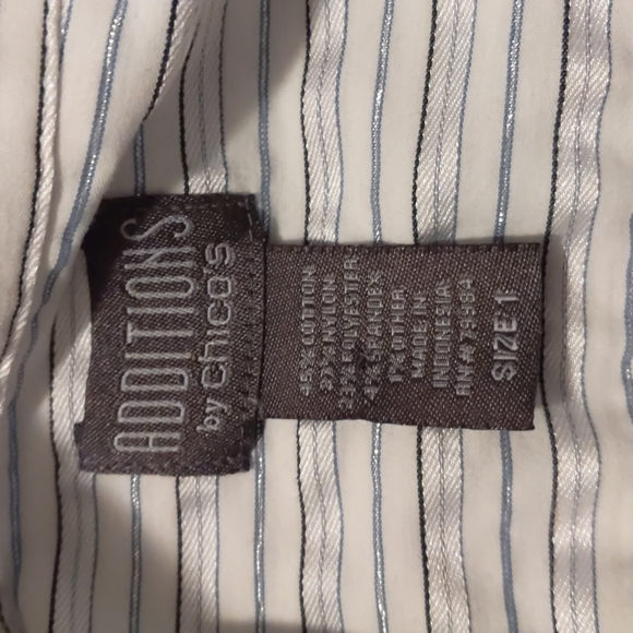 Additions by Chico's button up blouse size 1 - Picture 10 of 12